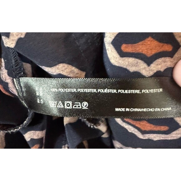 Anthropologie Lilka Women's Sleeveless Patterned Straight Jumpsuit Blue Small - Picture 8 of 8